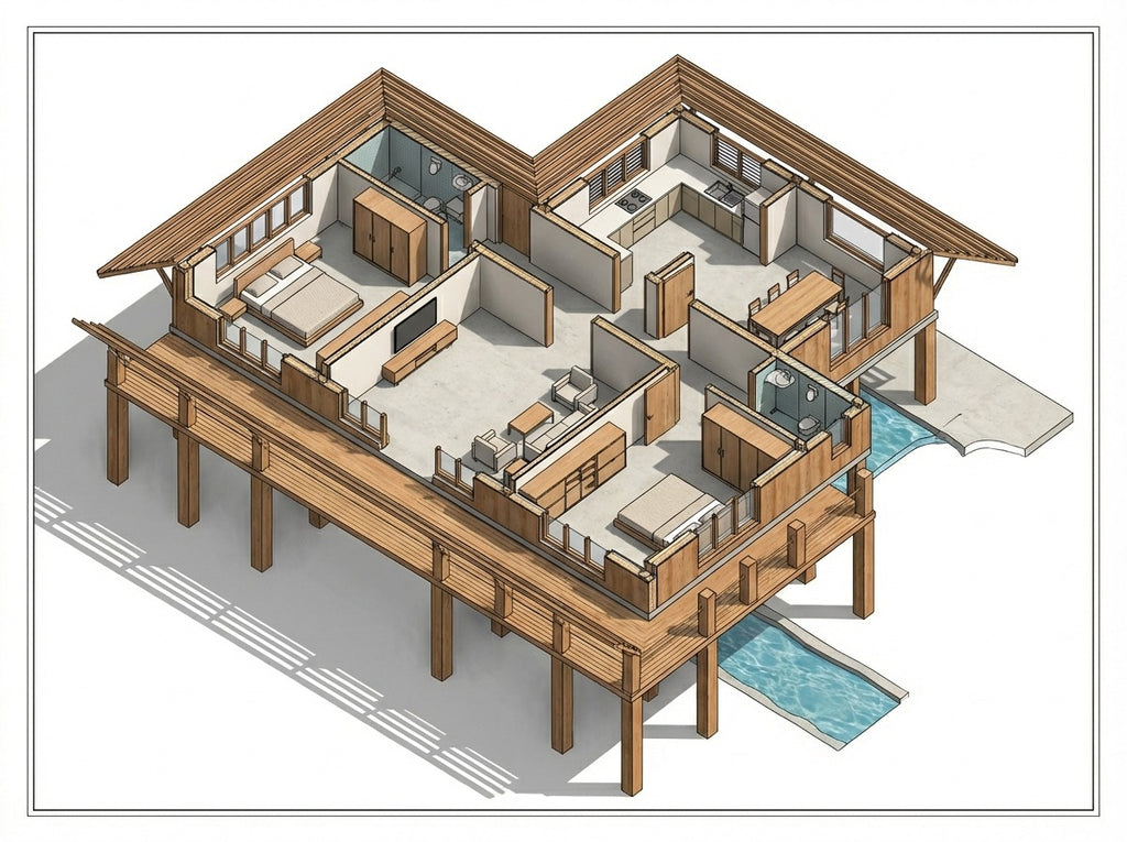 Tropical Flood-Responsive Residence
