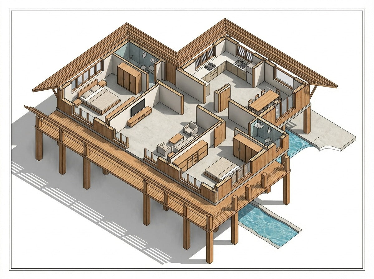 Tropical Flood-Responsive Residence