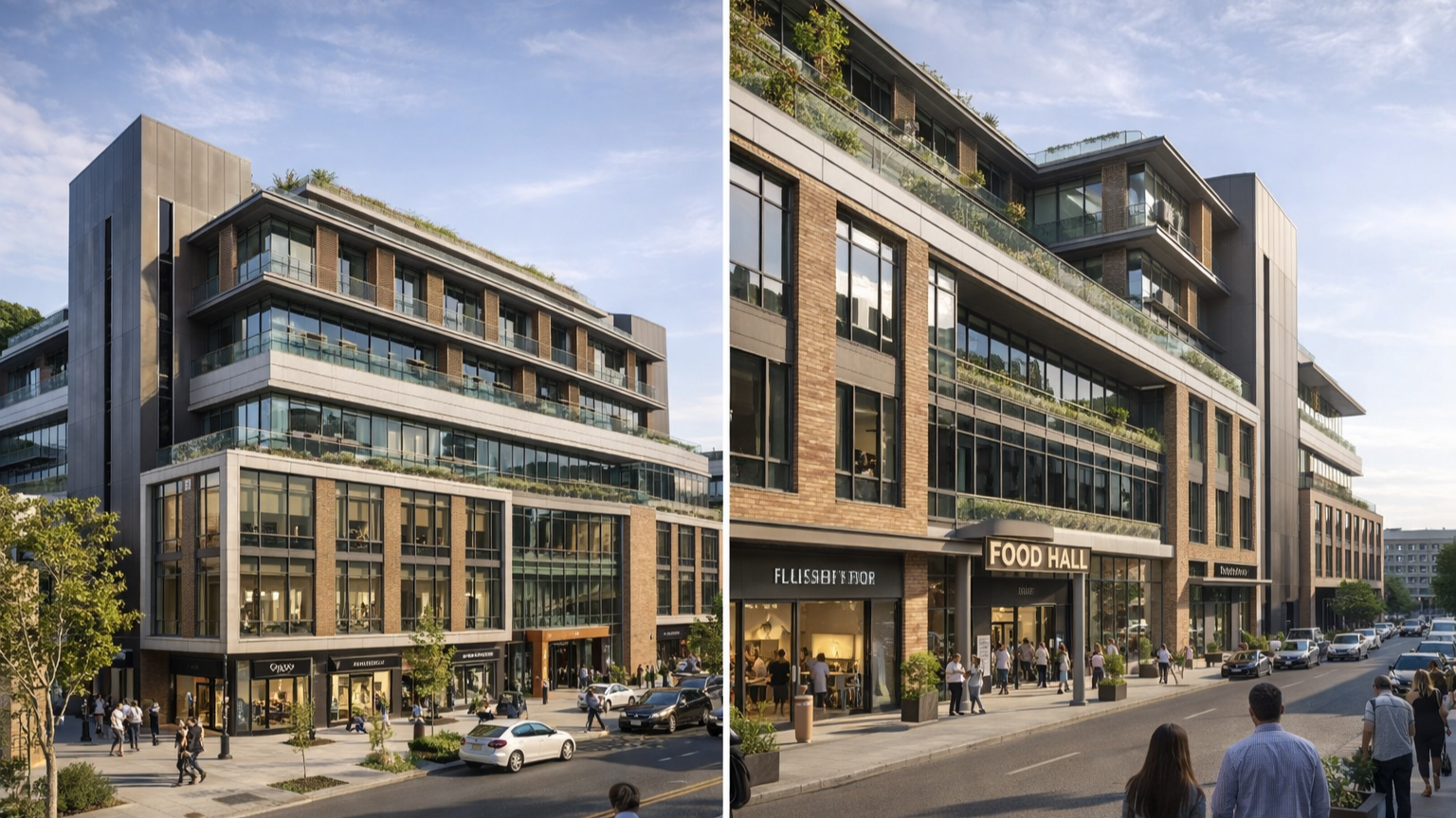 Terraced Mixed-Use Commercial Complex