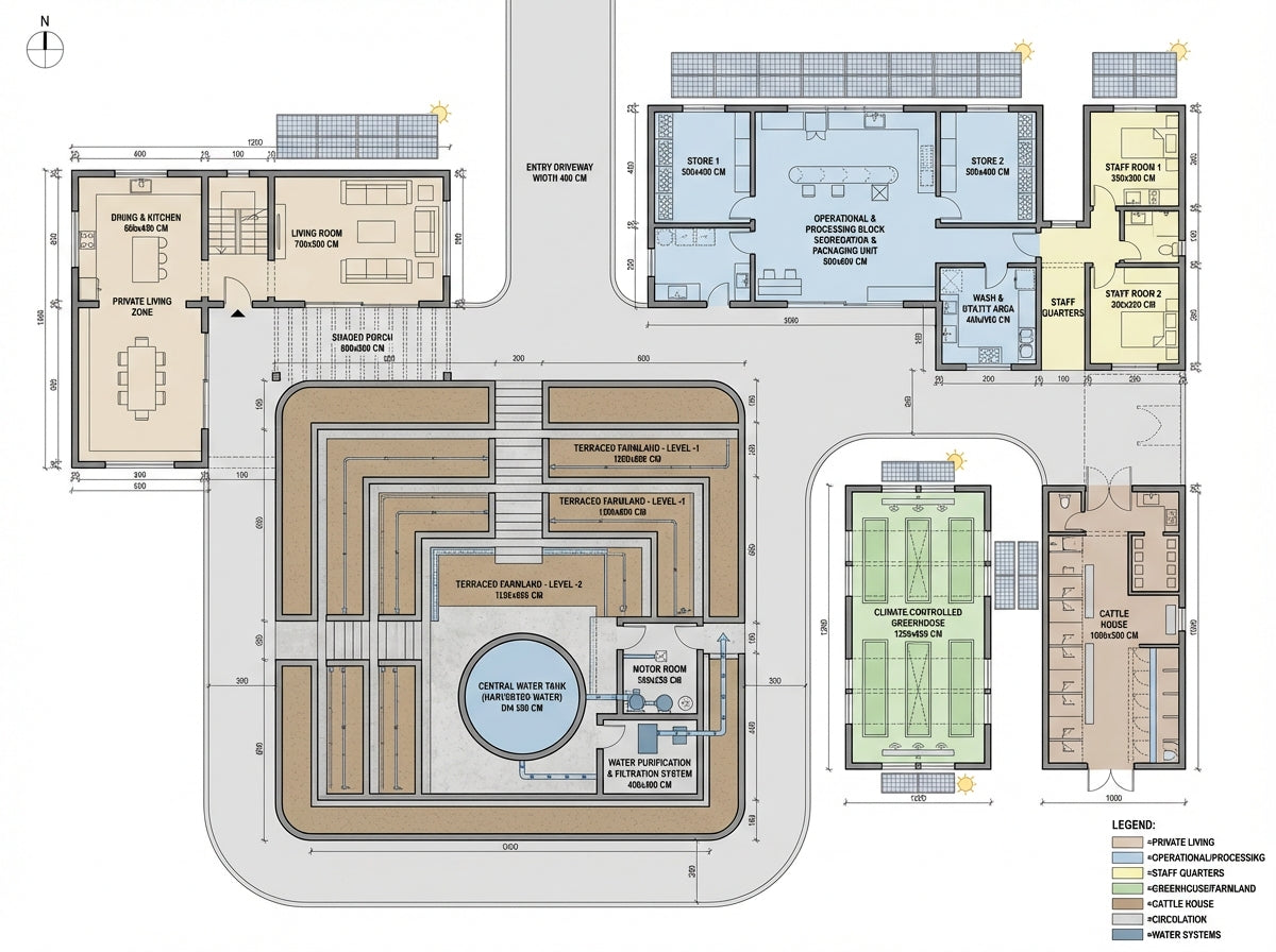 Net-zero Agricultural Campus